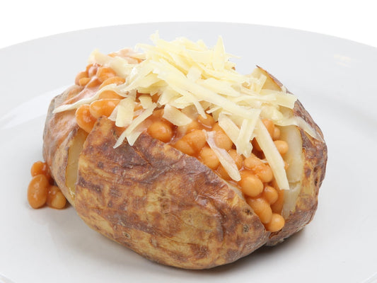 Jacket Potato Served With Side Salad